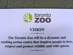Vision Statement des Toronto Zoos