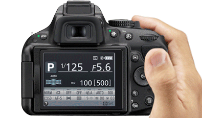 Nikon D5200 Benutzeroberfläche