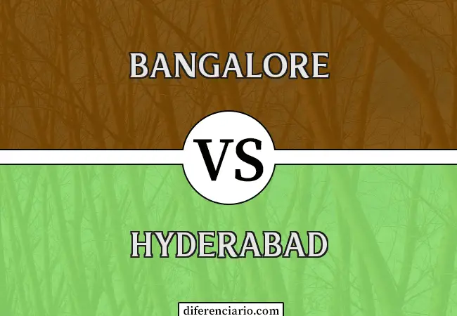 Unterschied zwischen Bangalore und Hyderabad