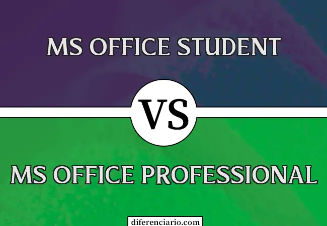 Unterschied zwischen MS Office Student und MS Office Professional