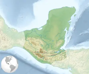 Standort der Maya-Zivilisation in Mittel- und Südamerika.