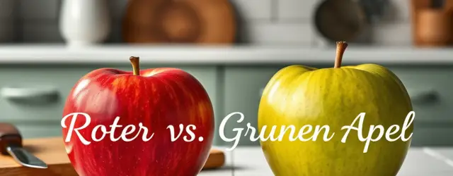 Was ist der Unterschied: Roter Apfel oder grüner Apfel?