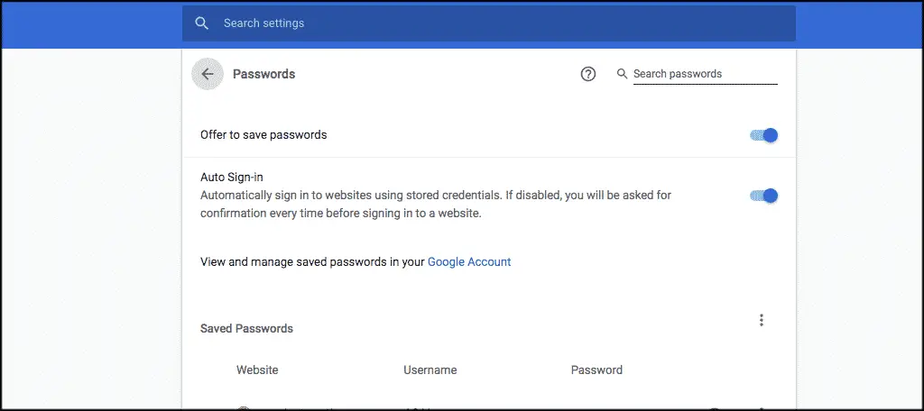 Korrigieren Sie Ihre Google Chrome-Passworteinstellungen nach Wunsch